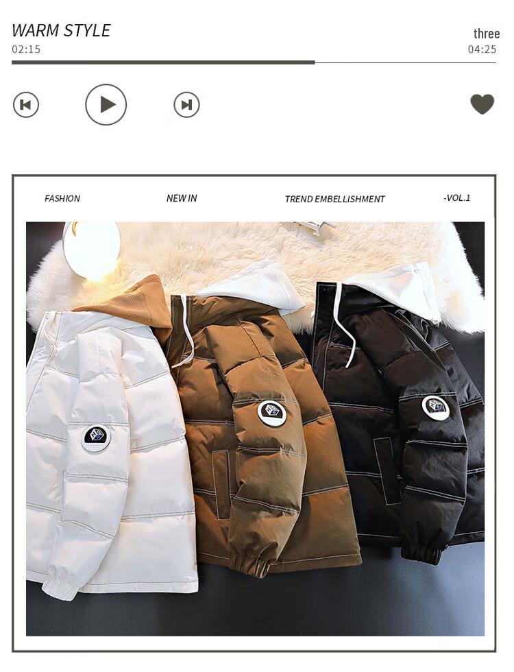 NASA MARVEL Men's Hooded Padded Jacket