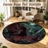 Round Rug Custom NameTokyo Ghoul Pattern Non Slip Carpet Home Floor Decor