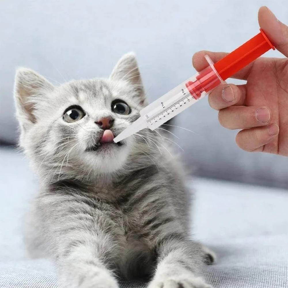 Dog Cat Pill Shooter Medicine Liquid Feeding Dispenser, Pet Silicone Soft Head Safe Gentle Design, For Dogs CatsPill Liquid Feed