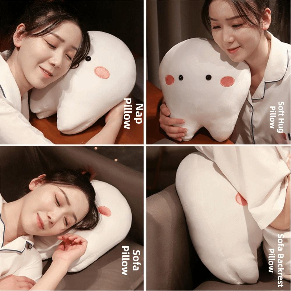 Creative Cushion Teeth Stuffed Pillow Soft Pillow Oral Teeth Throw Pillow  Kids Gift