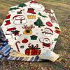 1PC Christmas, ornaments Automatic Open/Close Umbrella with Windproof, 8-Rib Sturdy Canopy, Durable Ribs, Fashionable Design, Outdoor Accessory, Fun P