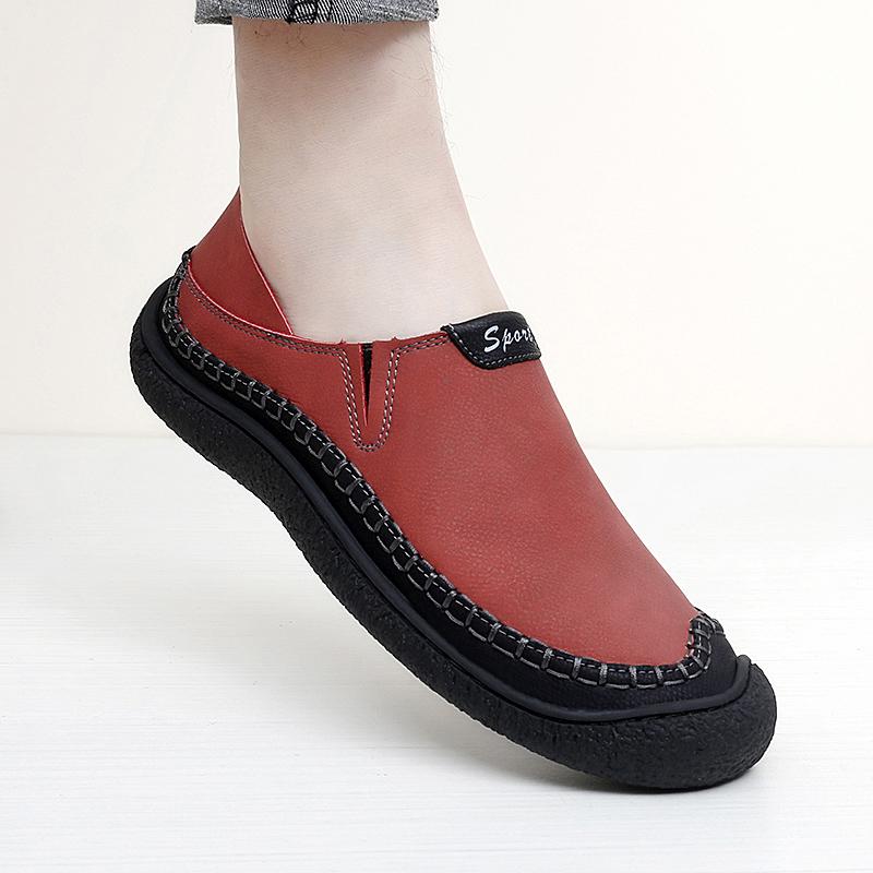 Hot Men Leather Casual Lightweight Shoes Outdoor Comfortable High Quality Fashion Soft Classic Non-slip Flats