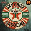 Vintage Texaco Sky Chief Gasoline Metal Wall Sign Retro Cafe Home Decor