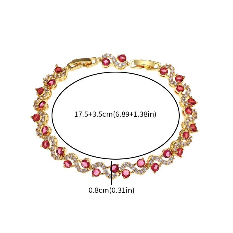 Environmentally Friendly Alloy Cross-colored Agate Hand Jewelry with Elegant and Luxurious Style for Ladies - Gemstone Crystal Hand Chain