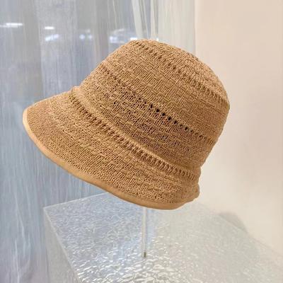 Ins Summer Japan Wamaterials Washable Lightweight Breathable Hollow Out Grace Lady Bucket Cap Women Leisure Hat