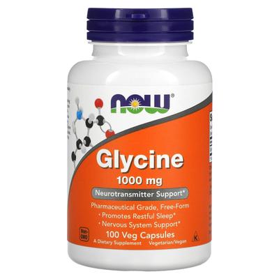 Glycine, Veggie Capsules 100 Tablets (1,000Mg Per Capsule)
