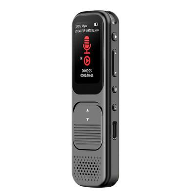 Digitaler Diktiergerät 3072kps 80H Aufnahme Geräuschunterdrückung USB C Sprachaktivierter Rekorder für Vorlesungen Besprechungen Interviews