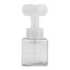 250ml Foam Pump Bottle Portable Refillable Reusable FlowerShaped Liquid Soap Dispenser(Transparent )