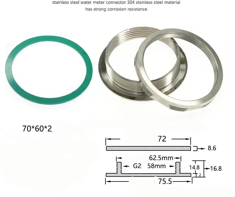 3/4”1"1.2"1.5"2 Zoll Edelstahl Rohrfitting Wassertank Loch Ablaufanschluss Wassereimer Wasserturm Verbindung