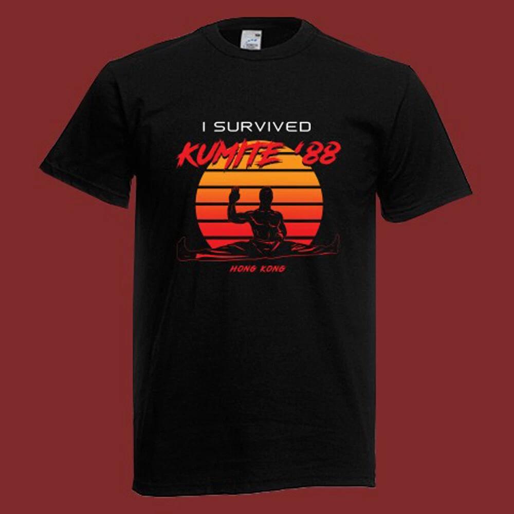 Bloodsport I Survived Kumite 88 Men s Black Size S-5XL S