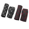 2pcs/set PU Leather Car Hand Brake Gear Shift Cover Handbrake Grips Case Manual Gear Head Shift Knob Shell