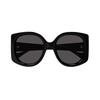 Gucci Gray Lens Irregular Frame Sunglasses Women Sunglasses Black GG1257S-001