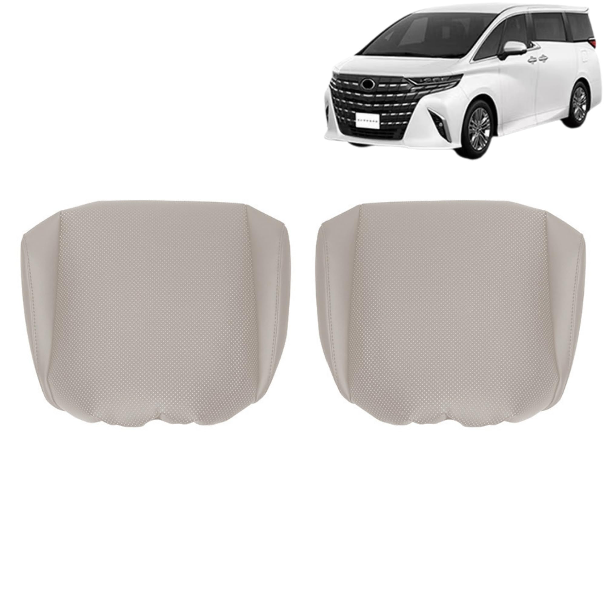 

DodoxDIY Совместимые Новые Alphard 40 Серии Vellfire 40 Серии Кастомные Детали Аксессуары Второй Ряд PU leather белый