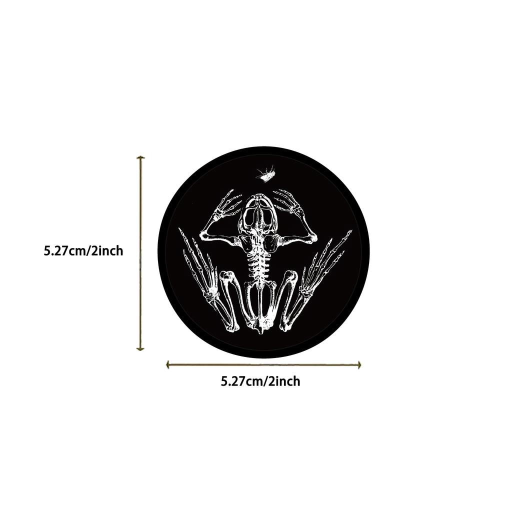 56Pcs Cool Dark Animal Mixed Skeleton Stickers For Scrapbooking Supplies Glass Phone Guitar Diy Sticker Pack