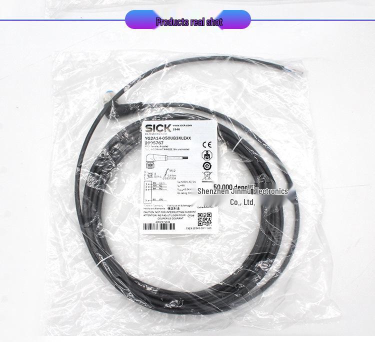 Genuine YG2A14-050UB3XLEAX M12 4-pin Elbow Cable, 5m