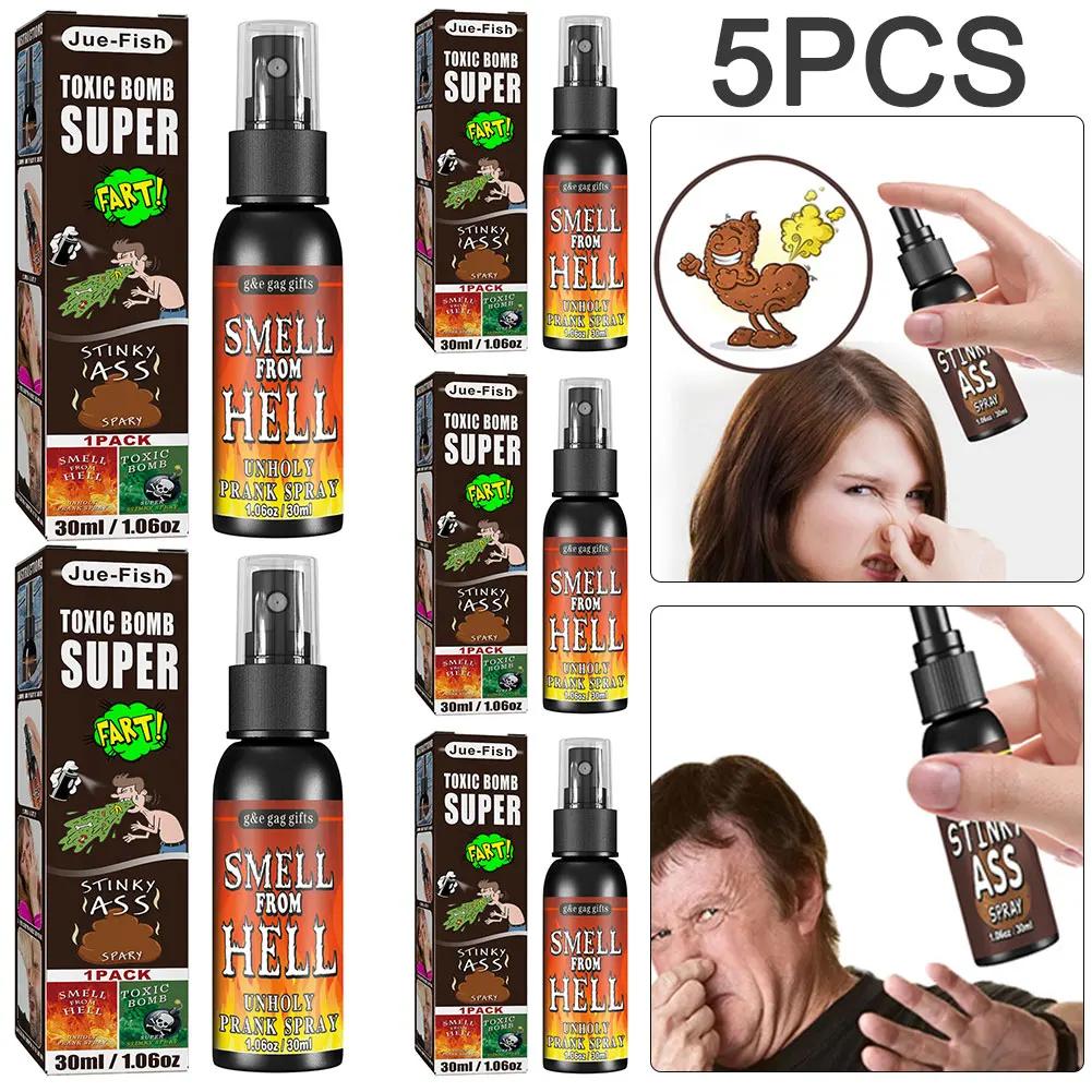 180-30ml Fart Gag Spray Prank Joke Plastic Smelly Stinky Gags Party Supplies Spray Can Stink for Adults Kids Non Toxic for Party