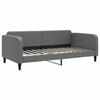 VidaXL Lit de jour avec matelas gris foncé 100x200 cm tissu 3196804