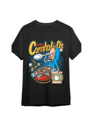 Beavis And ButtHead The Great Cornholios Cereal Graphic TShirt Funny 90s Retro Cartoon Parody