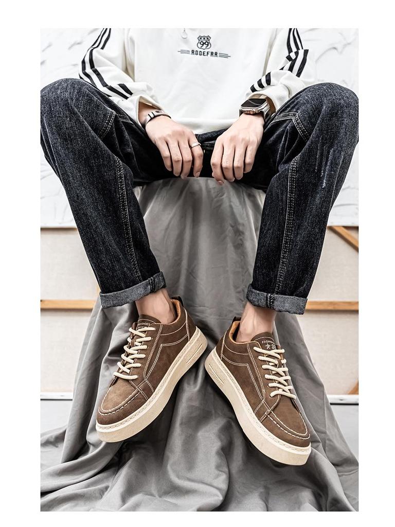 Pánské trendy sportovní ležérní boty ve stylu Hongkongu - Podzim 2024 Niche designové tenisky