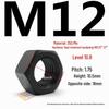 35CrMo High-Strength Hex Nut, Grade 10.9, Blackened, M8-M30