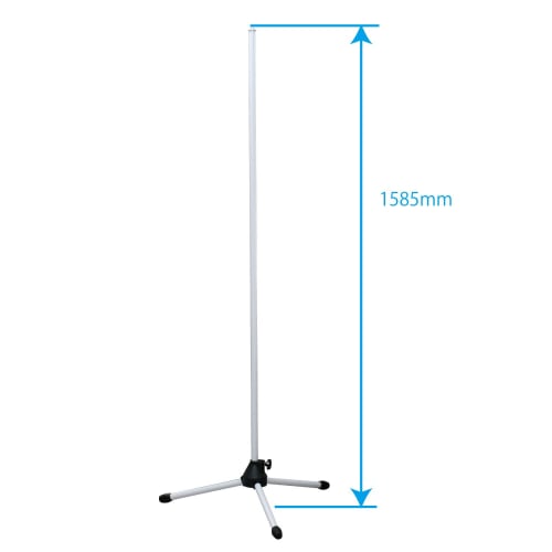 Kikutani Lightweight Straight Microphone Stand, White, MS-100EYW