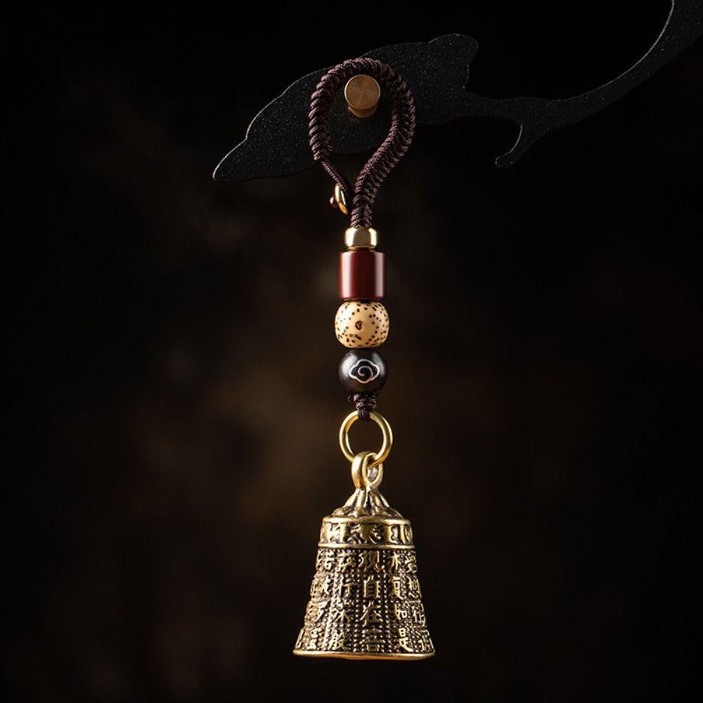 Women Gourd Turtle Fish Good Luck Brass Key Holder Bag Ornaments Car Keys Ring Wind bells Keychain