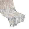 White Lace Table Runner, French Pastoral Style Table Runner, Lace Table Decor with Floral Embroidery for Wedding Party Dining Table Decor