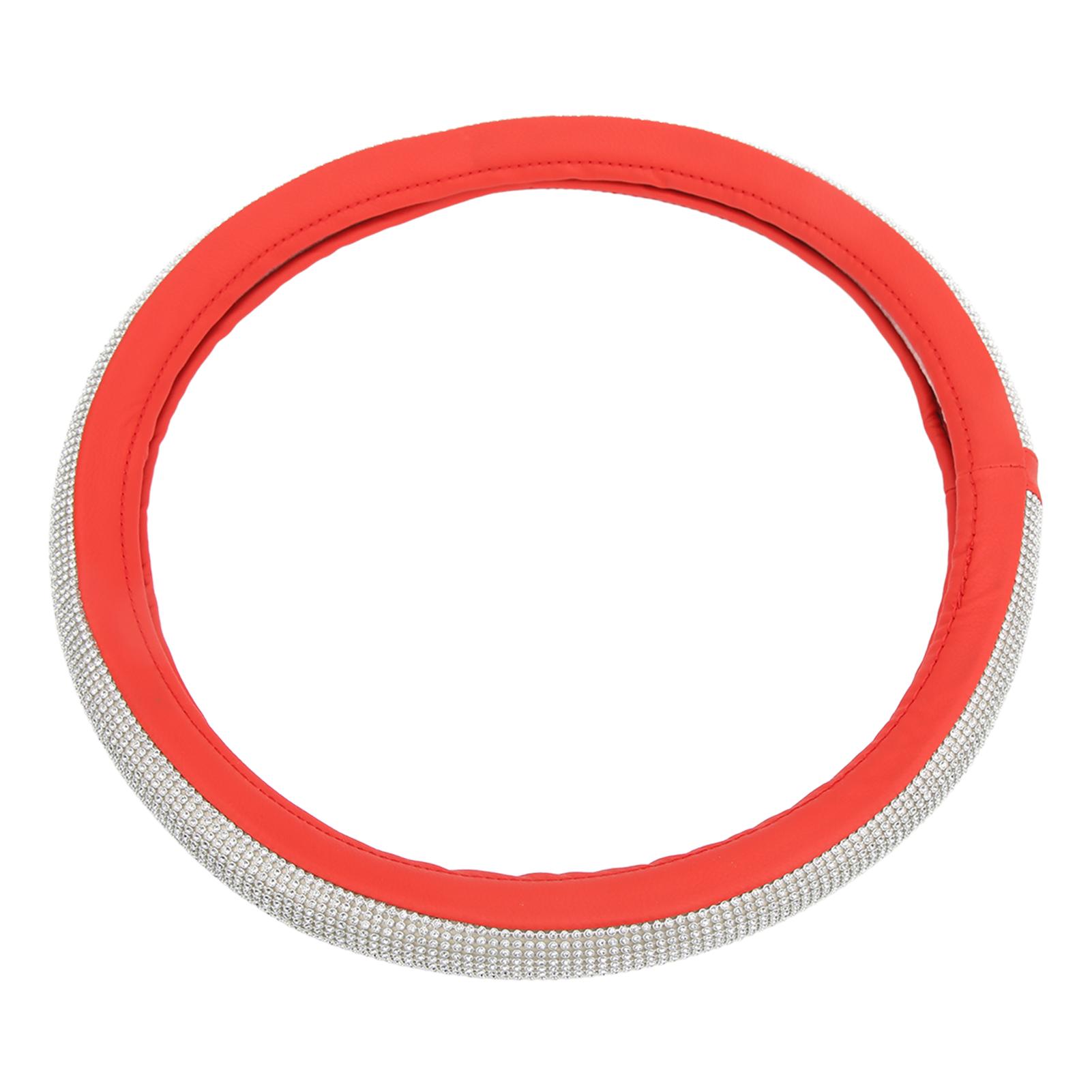 

Car Bling Steering Wheel Cover Universal 15in Nonslip Protective Decoration for Woman Girl