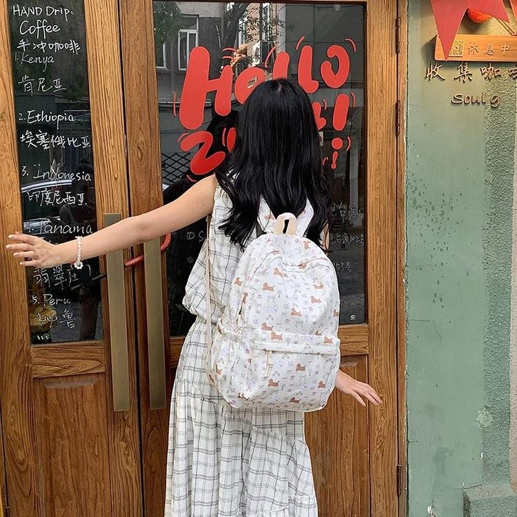 IELGY Simple Cute All-Match Gentle Backpack