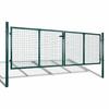 Garden Gate Steel 300x125 Cm Green