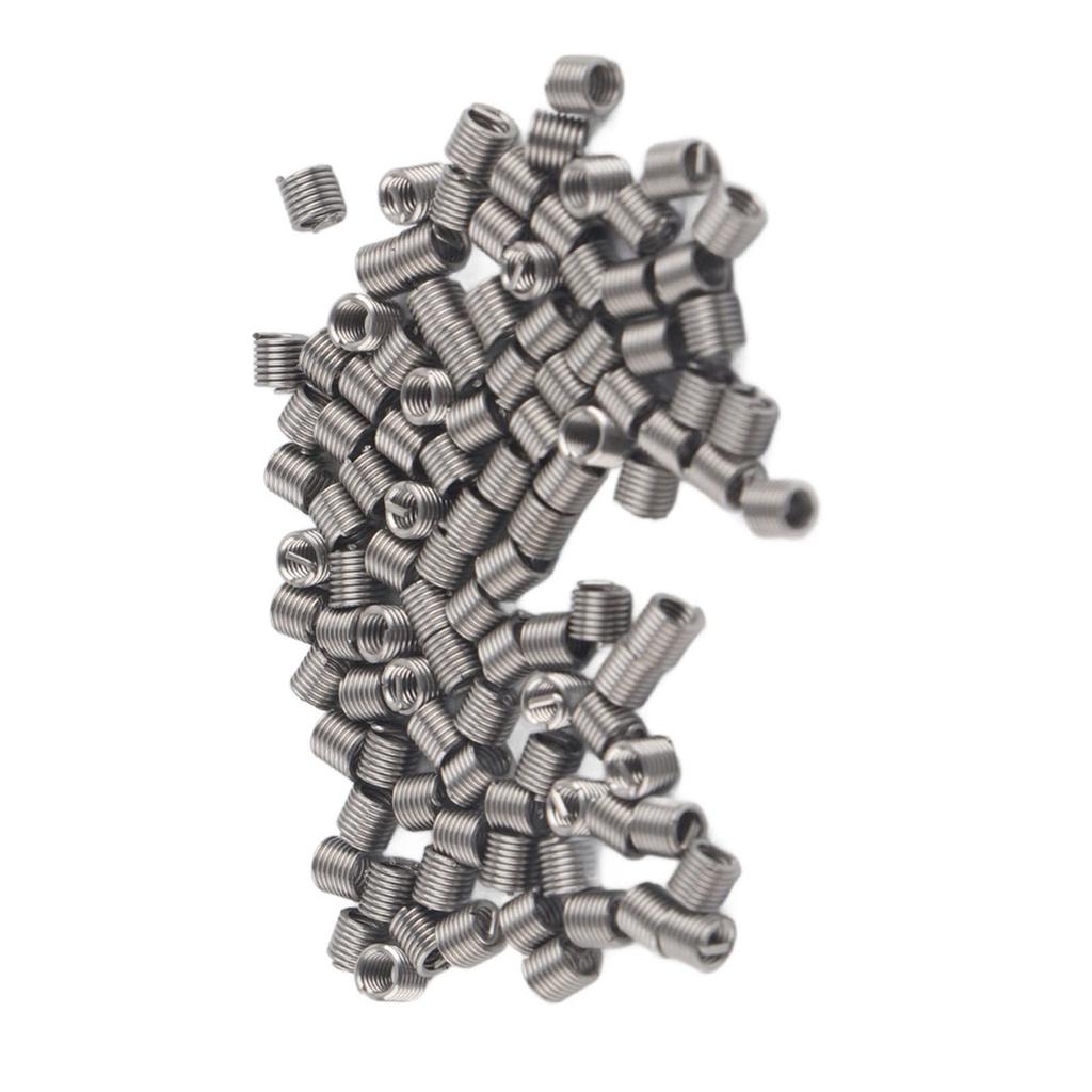100pcs M2 Stainless Steel SS304 Coiled Wire Helical Screw Thread Inserts (M2*0.4*2 D)