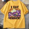 I Eat Chalk Deltarune Game Tshirt for Unisex Women Causal Funny Short Sleeve Round Neck Tshirt Streetwear Male Graphic T Shirts