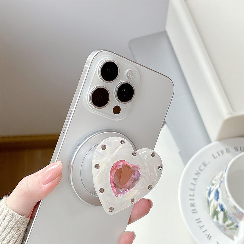 Magnetic MagSafe Stick-on Phone Stand & Telescopic Folding Ring Holder