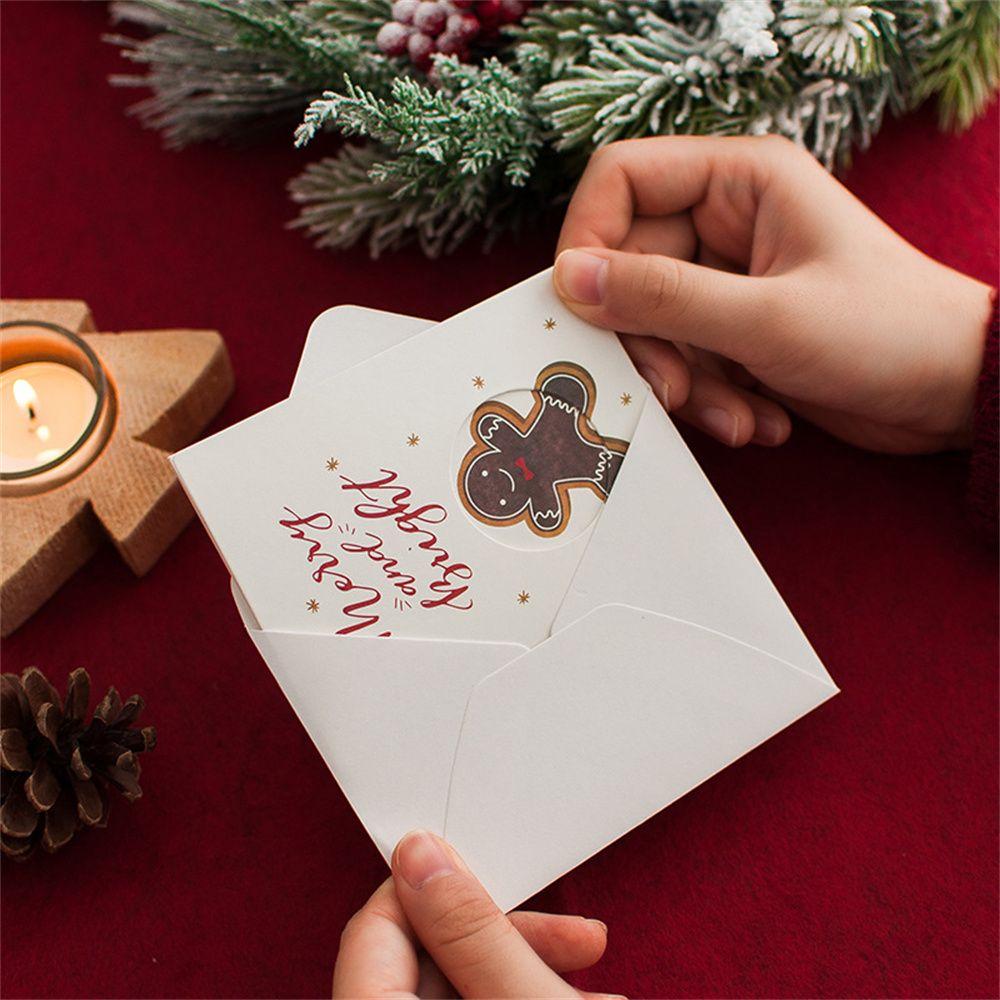 with Envelopes Stickers Merry Christmas Wishing Message Cards Best Wishes Christmas Greeting Card