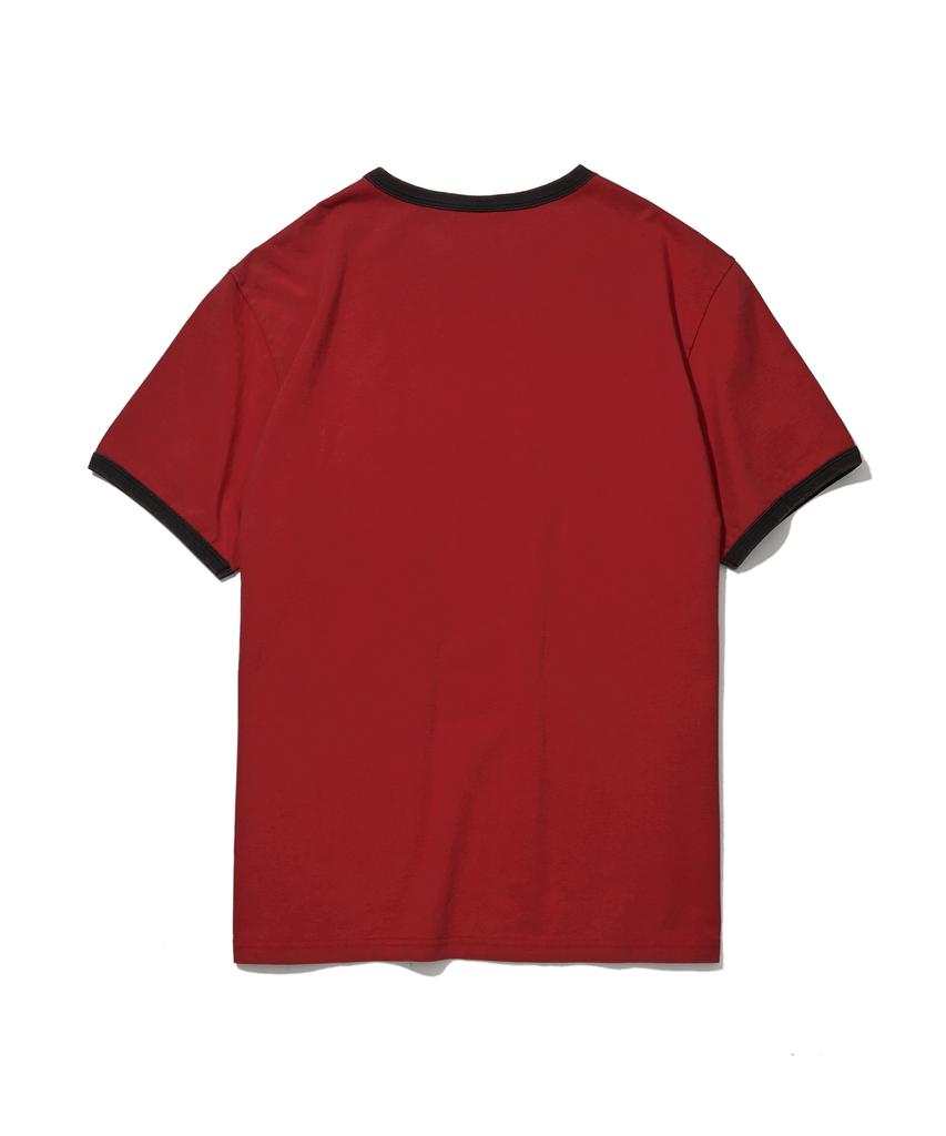 PENFIELD Vintage Series Marinheiro Ringer Short Sleeve T-Shirt Red_Fs2Kt55U