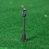 20 Pieces Metal Park Lanterns Hexagonal Single-head LED Lights Lamppost Model Street Lighting
