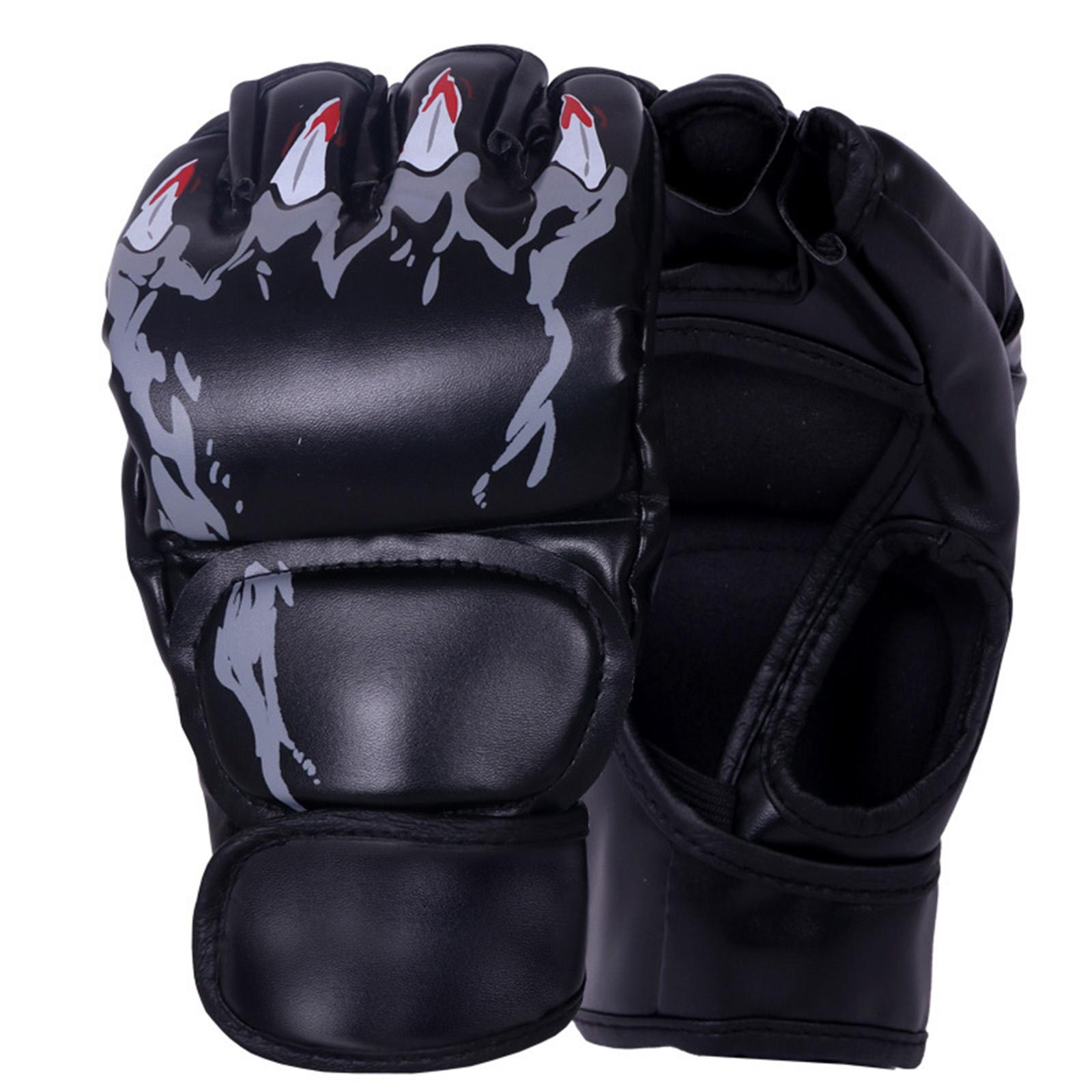 

Boxing Gloves MMA Gloves Training Gloves Half Finger Sport Gloves Heavy Bag Gloves Punching Gloves Kickboxing Gloves A