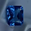 Natural Blue Sapphire Loose Gemstone Color 12.20 ct Emerald Cut September Birthday Birthstone