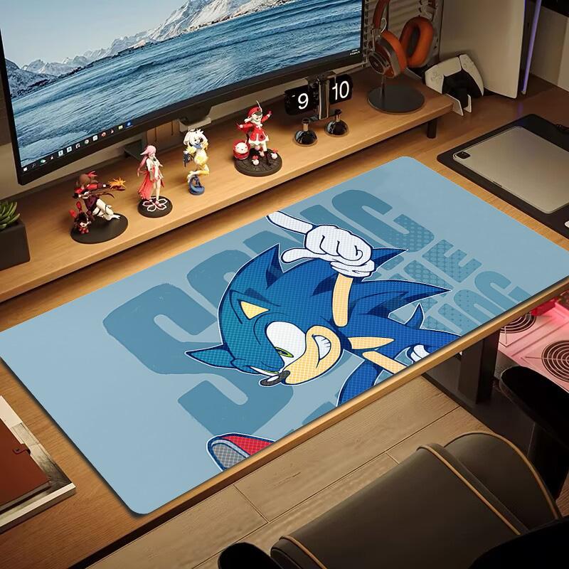 Sonic Vibes Print  Cushion Non-slip Laptop Tablet Big Mousepad XXL Mat Mini PC Playmat With Lock Edge