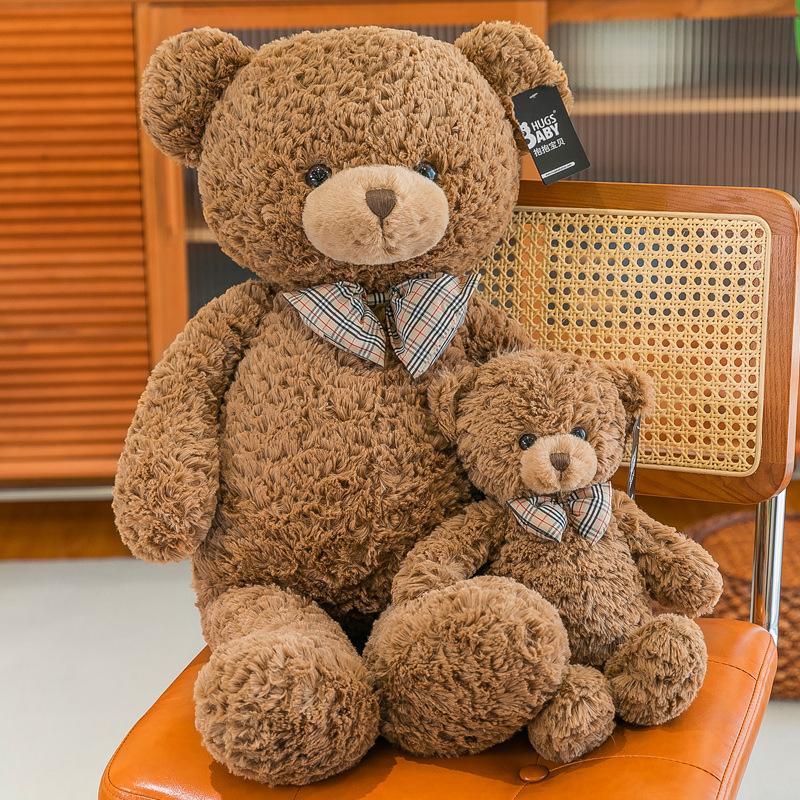 Kuscheln Baby Teddybär Claire Plüschtier Langhaariger Großer Bär Puppe Fliege Bär Plüschtiere