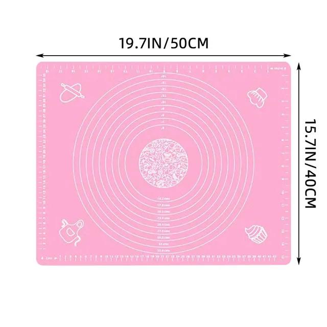 Neue Knetunterlage Silikon Backmatte Pizza Kuchen Teigbereiter Gebäck Küche Kochen Grill Gadgets Backformen Tischmatten Unterlage S