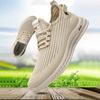 Men's Flyknit Sports Shoes Casual Mesh Breathable Single Shoes Lace Up Sneaker Running Shoes 39-44