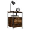 Maison Exclusive - Tables de chevet 2 pcs chêne fumé 34x35,5x50 cm bois ingénierie