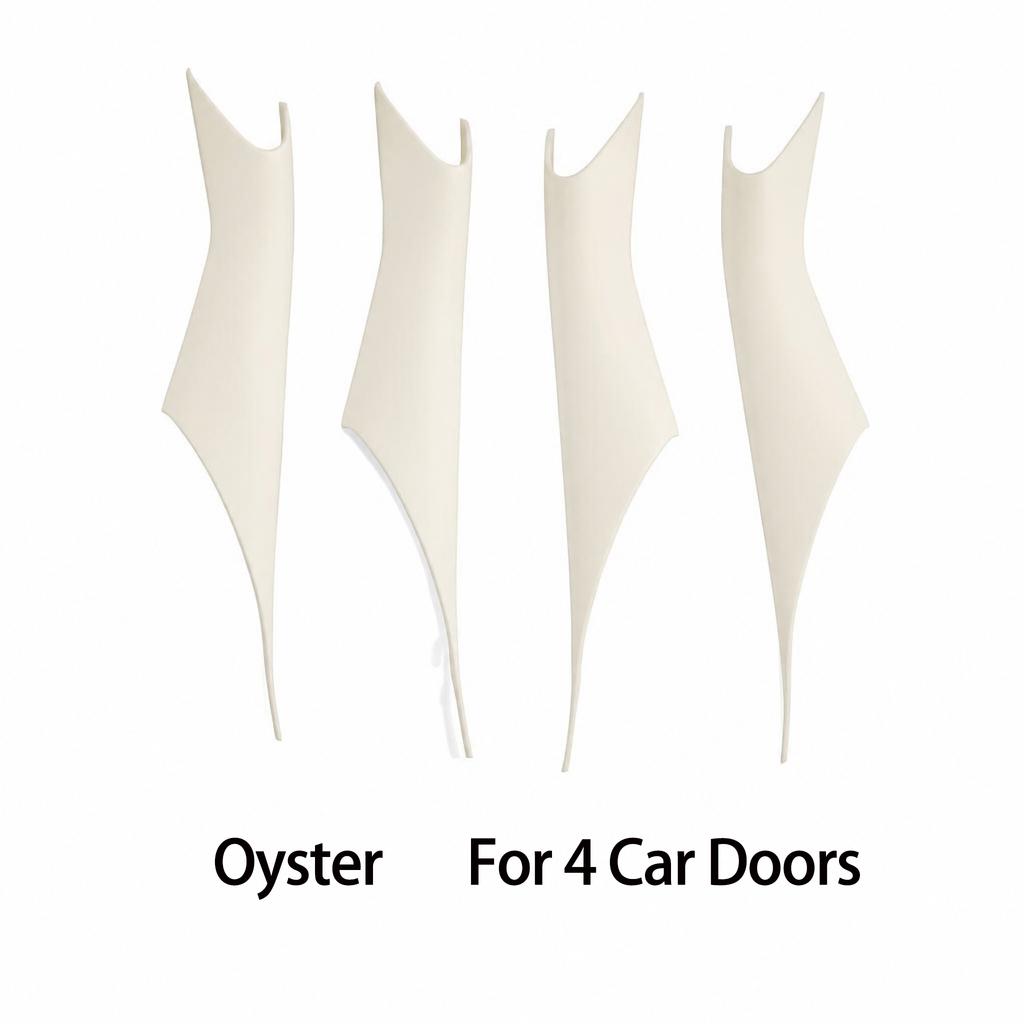 Suitable for BMW 5 Series G30 Door Handle Inner Cover G30 G38 F90 M5 530i M Sport 540i Protective Carbon Fiber Black 2-piece Set