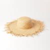 Spring and summer new rough edge raffia big eaves children's straw hat beach vacation shading sun protection fashion big edge straw hat tide