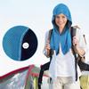 U Cooling Hoodie Towel Beach Camping Gym Building Sun Protection Quick Drying Sports Cooling Towel Headband