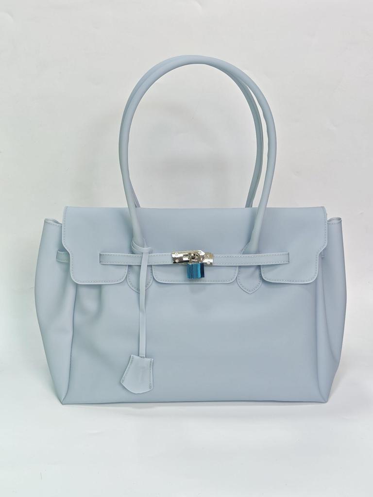 Cross-border Jelly Birkin Style Tote: Explosive Jelly Bag Single Shoulder Handbag