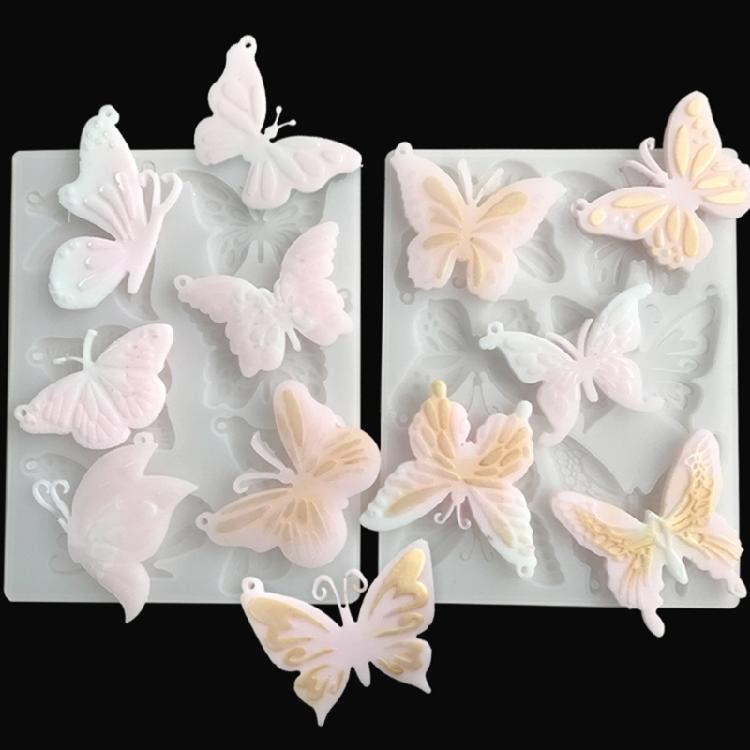 Butterfly-Resin Mold Jewelry Casting Mold Resin Keychain Mould DIY Pendant Mold
