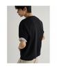 8seconds Simple Henley Neck Short Sleeve Knit Black