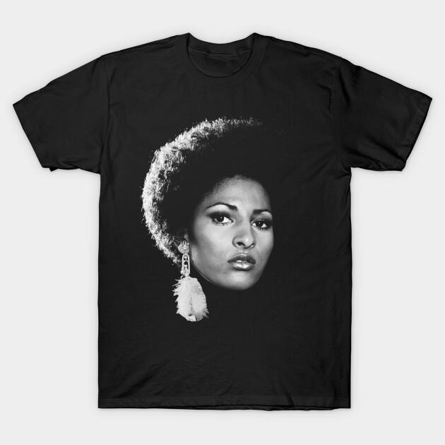 

90s Pam Grier T-Shirt Short Sleeve All Sizes S to 5 XL T01 Unisex T-Shirt XXL